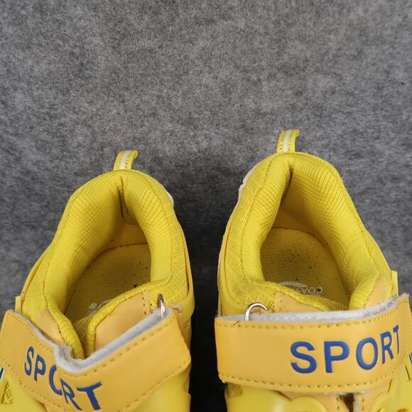 Casual Shoes Mens 8.5 Wheeled Sneakers Yellow Blue Sport Active Skate Roll - Picture 3 of 11